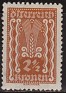 Austria 1922 Símbolos 2 1/2 K Castaño Scott 253